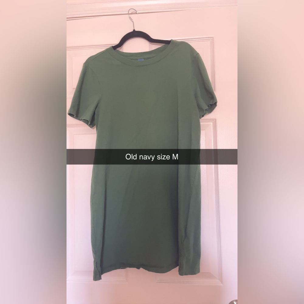 Old Navy Green Women's T-shirt Dress